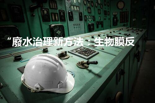“廢水治理新方法：生物膜反應(yīng)器、電解氧化技術(shù)、超濾裝置”